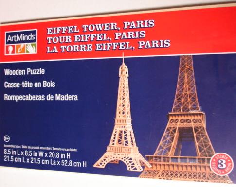 Detailed Picture  Eiffel Tower on Eiffel Tower Wooden Puzzle Model Kit   Ebay